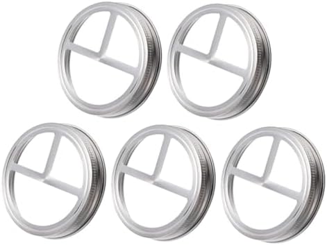ABOOFAN 5 Pcs Stainless Steel Jar Lid Holder Set