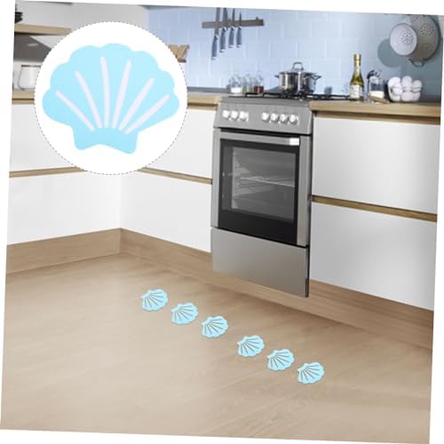 MUCKLILY 12Pcs Shell Shape Non-Slip Bathtub Stickers
