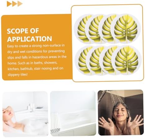 UTHCLO Leaf Shape Anti-Slip Bathtub Stickers