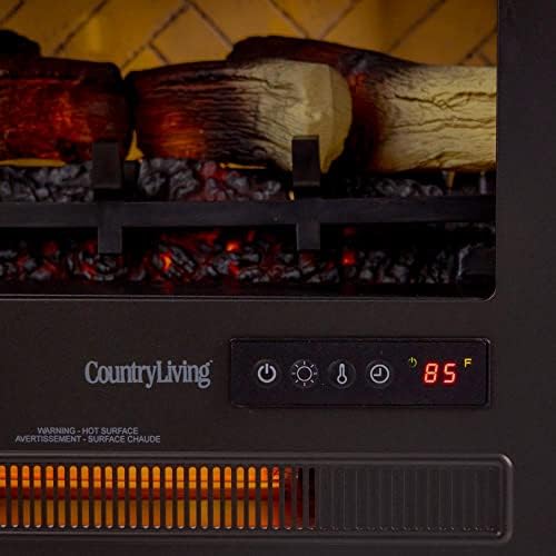 Country Living Infrared Electric Fireplace Stove in Bronze