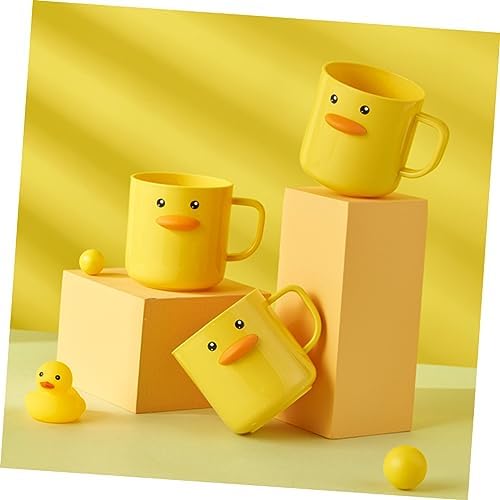 Healifty 2pcs Cute Cartoon Mouthwash Cups Bathroom Tumbler Reusable Drinking Cups Toothbrush Holders