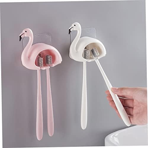 FONDOTIN 2pcs Wall Mounted Toothbrush Holders