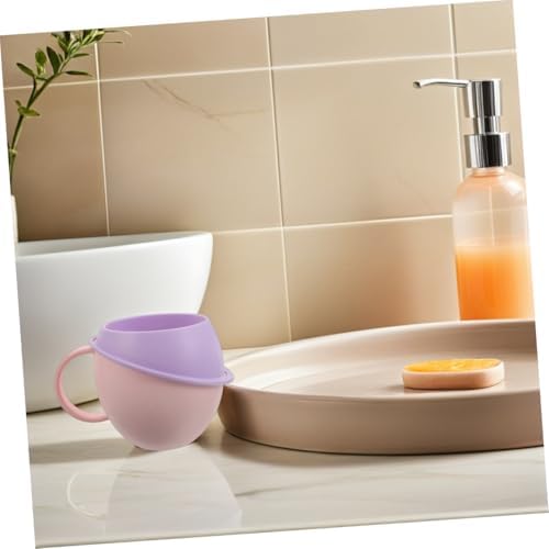 Sosoport 2pcs Toothbrush Cup - Unbreakable with Handle