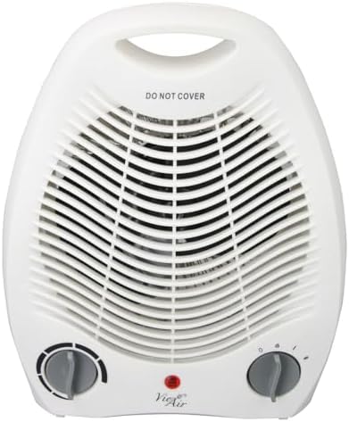 Vie Air Portable Fan Heater with 3 Settings and Safety Features