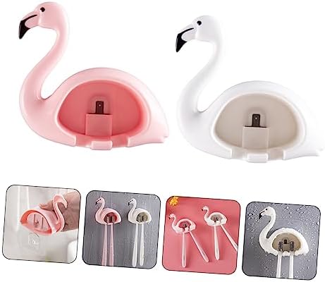 UTHCLO 2PC Suction Cup Toothbrush Holder Wall Mount Organizer 1