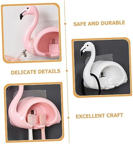 HAKIDZEL 2Pcs Wall Mounted Toothbrush Holder