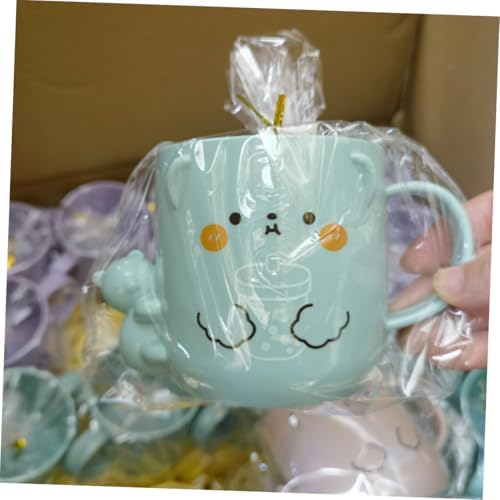 VALICLUD Cartoon Toothbrush Cup with Handle