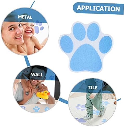 10pcs Cartoon Paw Waterproof Bathtub Decals for Kids