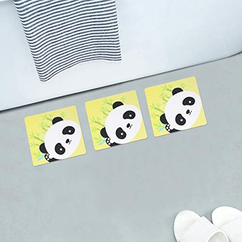Cabilock 6pcs Panda Pattern Bathtub Decals
