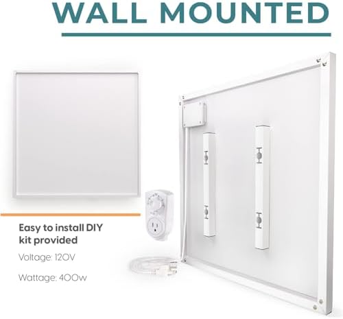 EconoHome 400W Infrared Wall Heater with Plug-in Stat 1