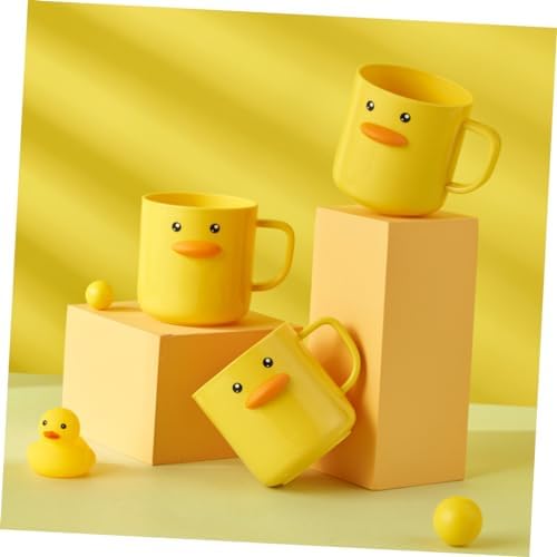 IMIKEYA Toothbrush Holder Duck Shape 350ml Plastic Cup