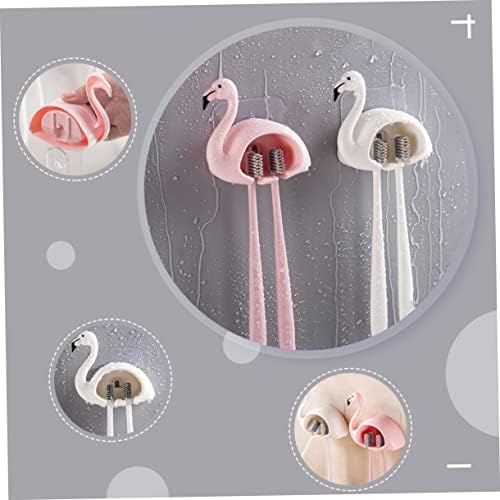UTHCLO 2PC Suction Cup Toothbrush Holder Wall Mount Organizer 1