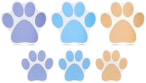 Non Slip Paw Print Bath Stickers 10PCS Purple