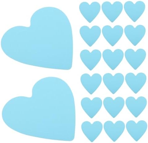 PRETYZOOM 20pcs Heart Non-Slip Bathtub Stickers