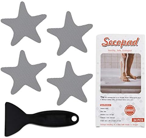 Anti Slip Bathtub Stickers 24PCS with Premium Scraper