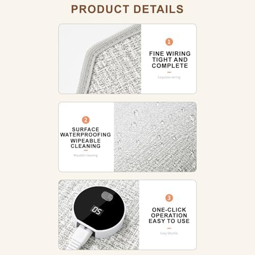 Quiet Electric Foot Warmer for Office and Home