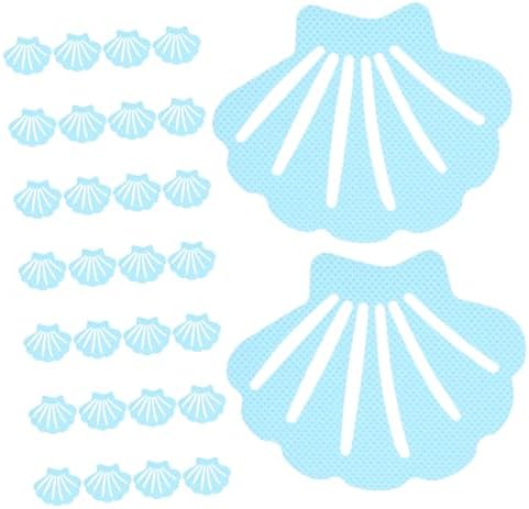 Luxshiny 30pcs Shell Shaped Non-Slip Bath Stickers 1