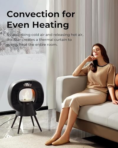 GaRcan Space Heater Humidifier Combo with Night Light
