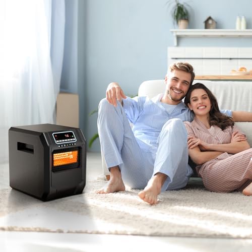 ZOKOP 750W 1500W Infrared Space Heater with Remote Control