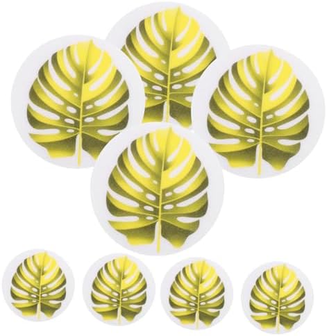 Labrimp 1 Set Leaf Shaped Bathtub Non-Slip Stickers