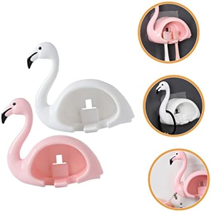 HAKIDZEL 2Pcs Wall Mounted Toothbrush Holder