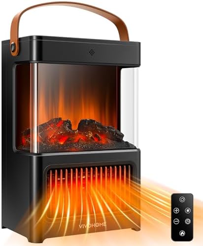 VIVOHOME Space Heater with Humidifier and Fireplace