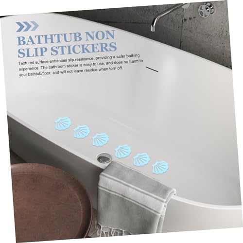 Happyyami 12Pcs Shell Shape Non Skid Bathtub Decals