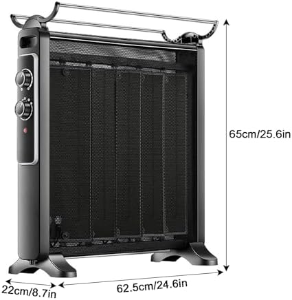 Electric Space Heater with Drying Rack and Temperature Control