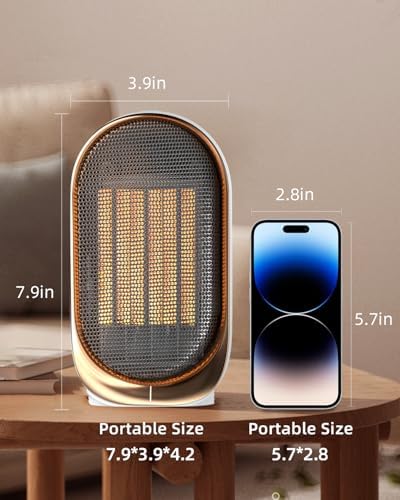 QQT 1000W PTC Ceramic Space Heater - Blue