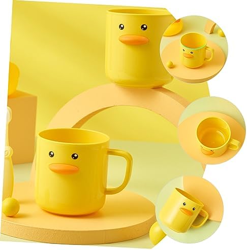 IMIKEYA Toothbrush Holder Duck Shape 350ml Plastic Cup