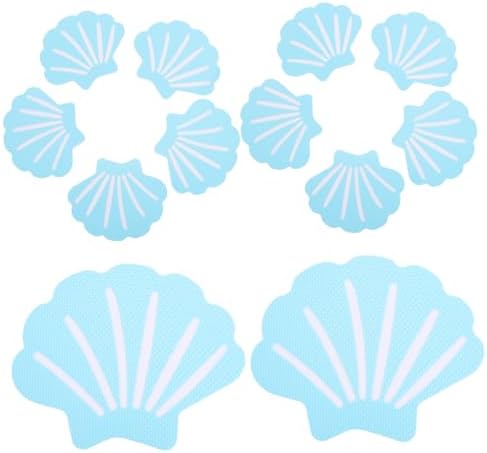 HOOTNEE 12pcs Shell Shaped Non-Slip Bath Decals