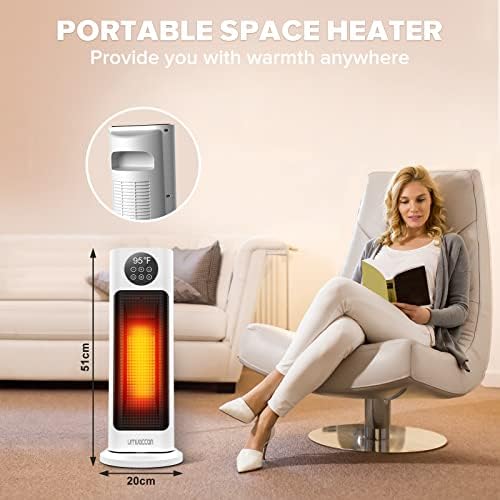 UMUACCAN 1500W Fast Heating Space Heater with Oscillating and Safety Features