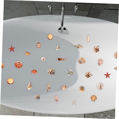 Cabilock 6-Sheet Anti-Slip Seashell Bathtub Decals