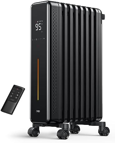 Dreo Oil Filled Radiator Heater 1500W 8 Fins with Remote Control