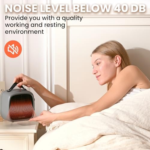 700W 1200W Ceramic Heater with 9 Modes and Handle
