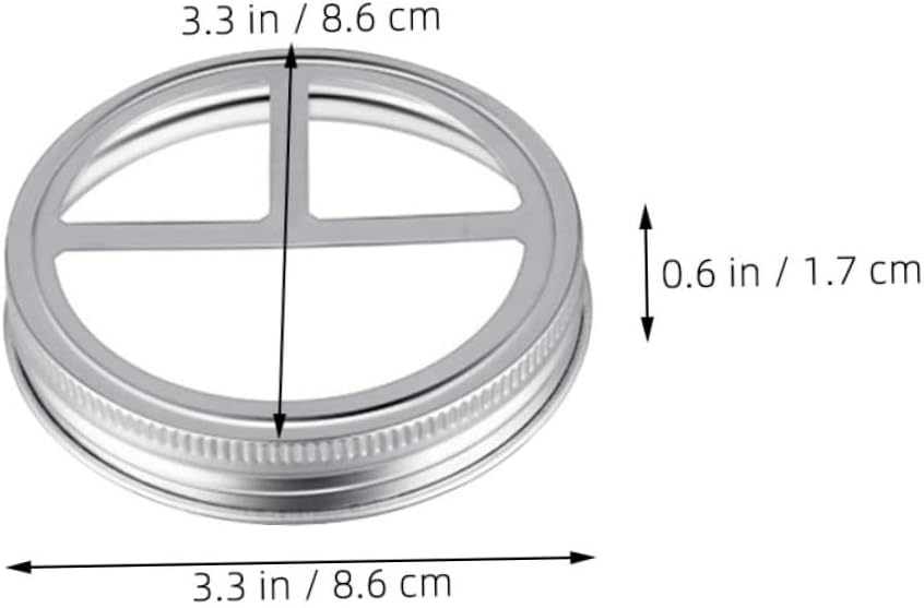 IMIKEYA 5 Pcs Stainless Steel Toothbrush Holder Lid