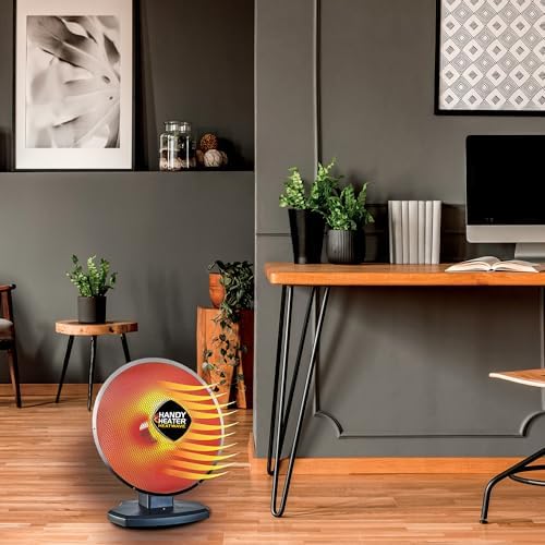Ontel Handy Heater Heatwave 1500W Parabolic Space Heater
