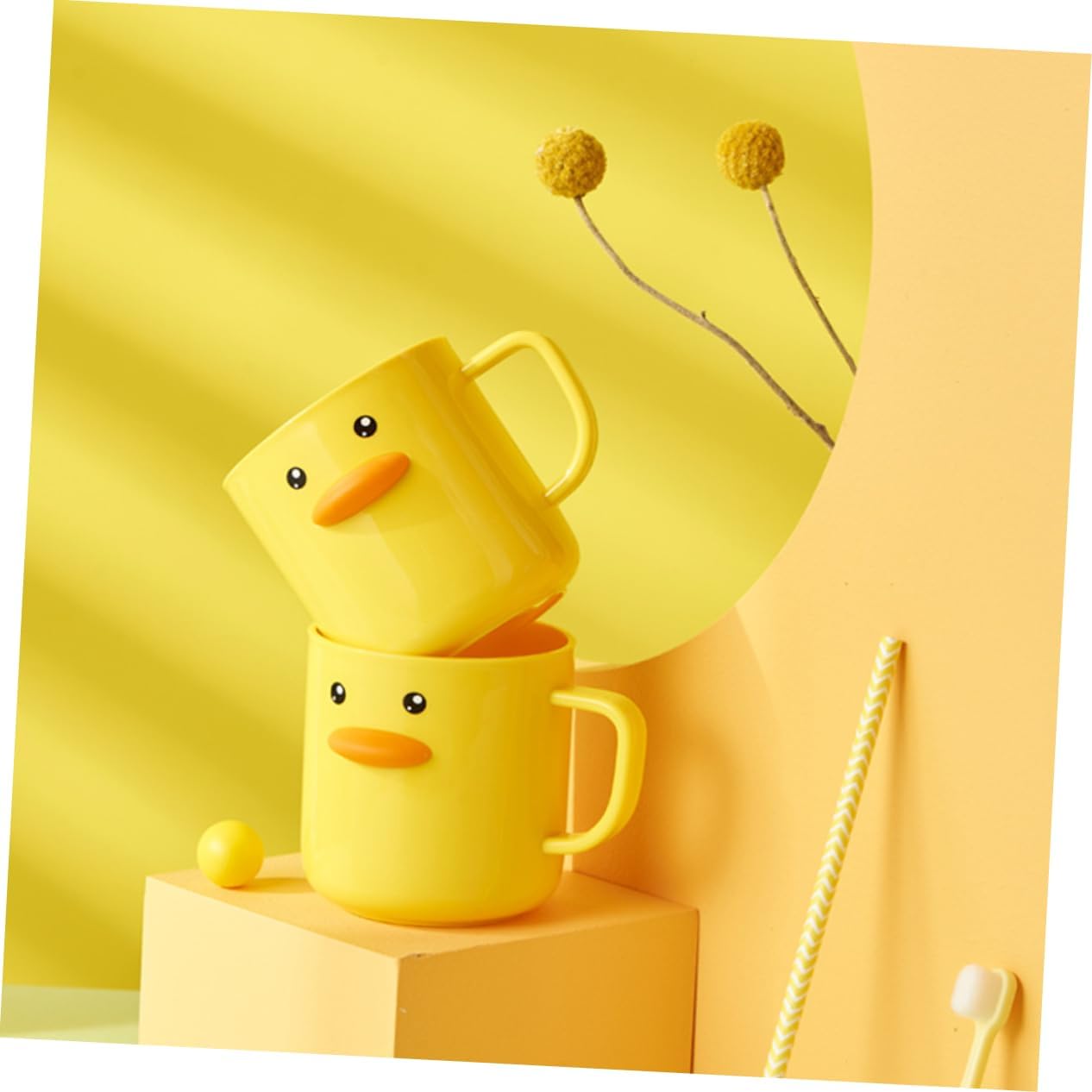 MAGICLULU 2pcs Cute Cartoon Toothbrush Cups for Boys and Girls