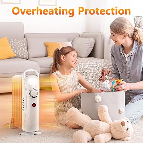 TRUSTECH Quiet Portable Oil Heater White