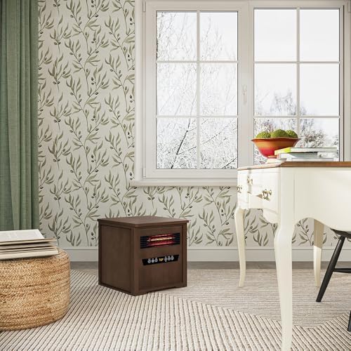 Country Living Infrared Space Heater with LED Touchscreen and Remote Control