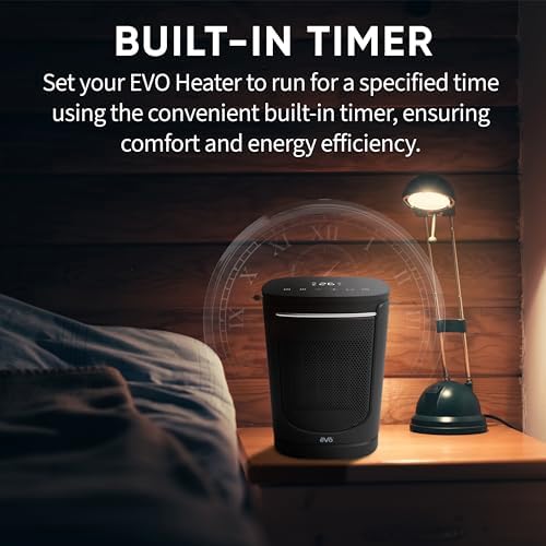 EVO Oscillating Ceramic Heater with Digital Display