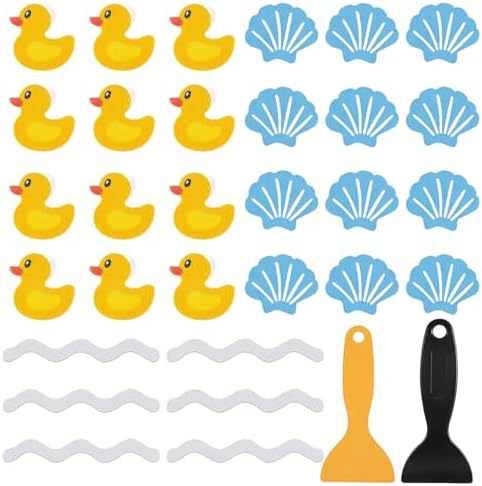 Orizizhic 32 Pcs Non-Slip Bathtub Stickers Kit