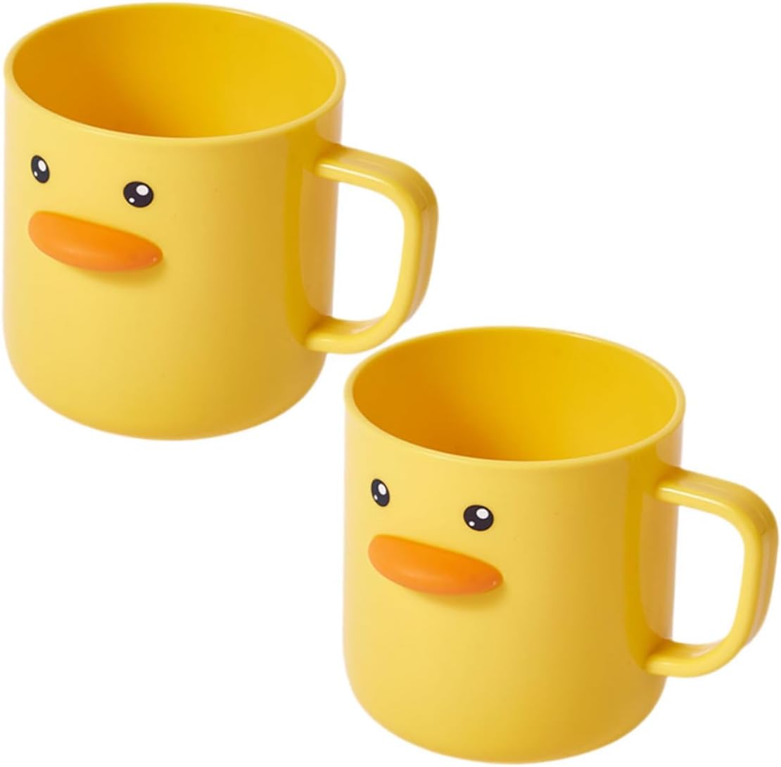 Hemobllo 2pcs Cartoon Toothbrush Cups