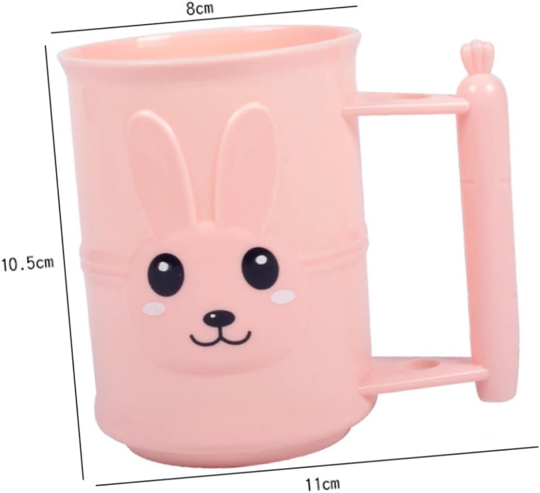 Veemoon Rabbit Toothbrush Cup Holder Tumbler for Kids