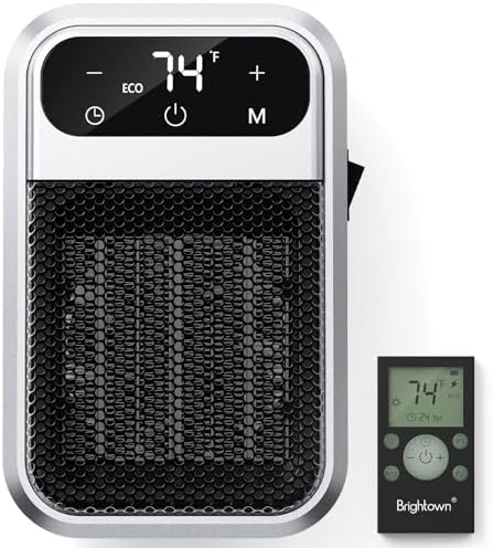 Brightown 800W Wall Heater with Remote and LED Display