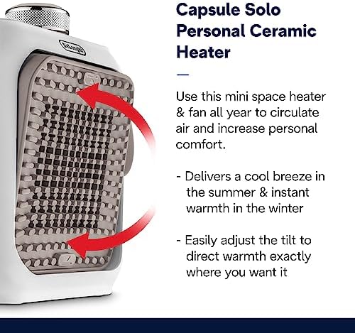 DeLonghi Capsule Solo Personal Heater Sand Beige 1