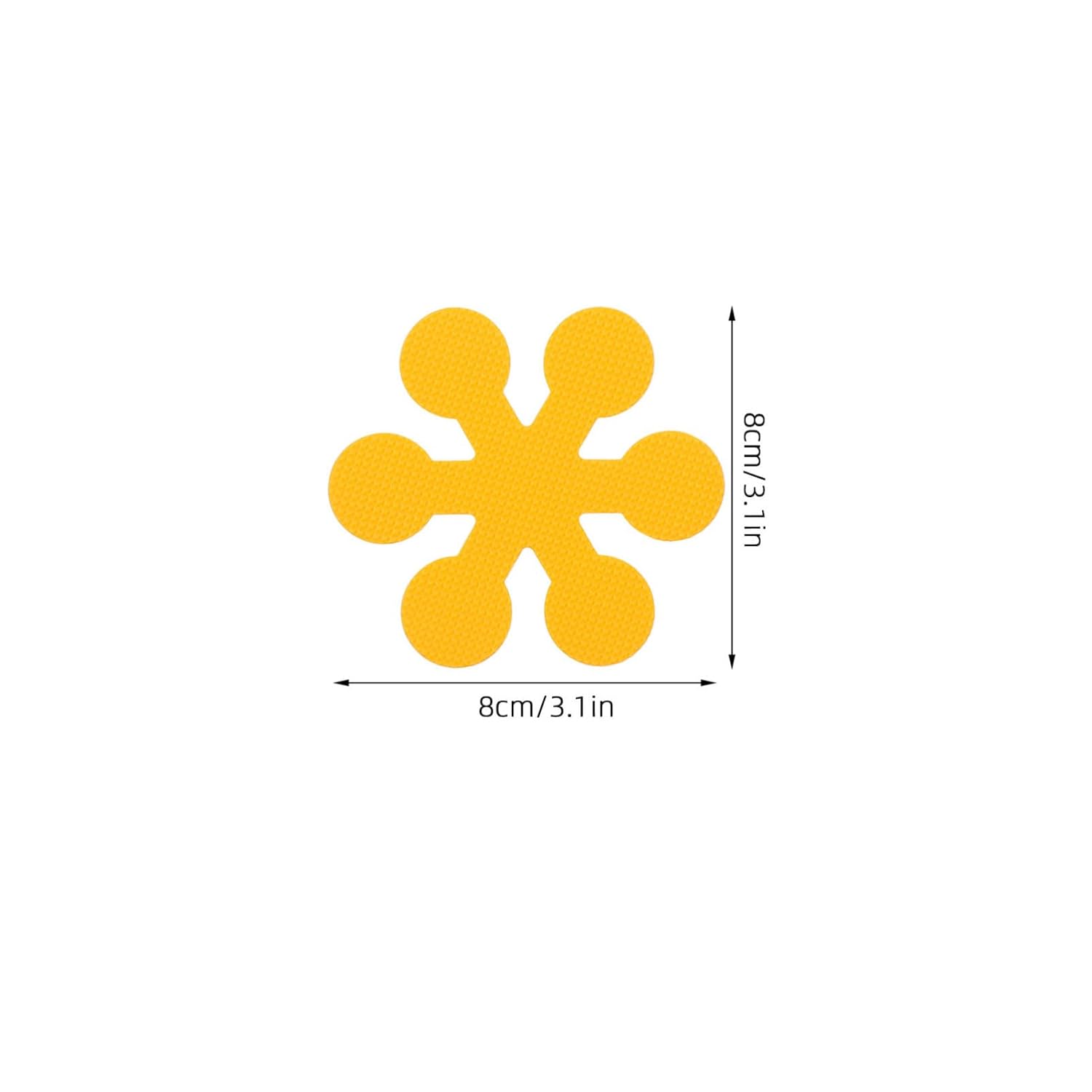 LIOOBO 6Pcs Snowflake Non-Slip Bath Stickers 1