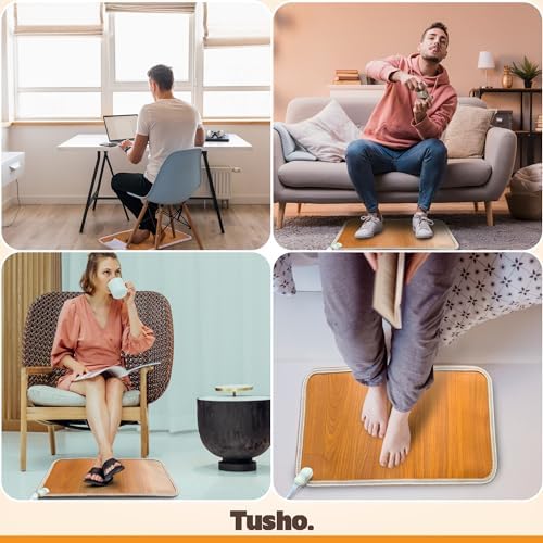 Tusho Electric Floor Mat Under Desk - 197x118in Foot Warmer