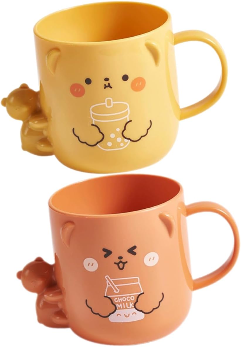Luxshiny Cartoon Mouthwash Cup Set for Kids