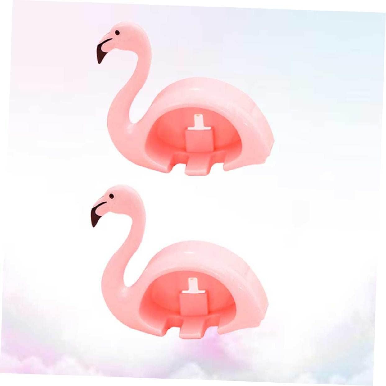 Cute Pink Flamingo Toothbrush Holder Suction Cup Wall Mount